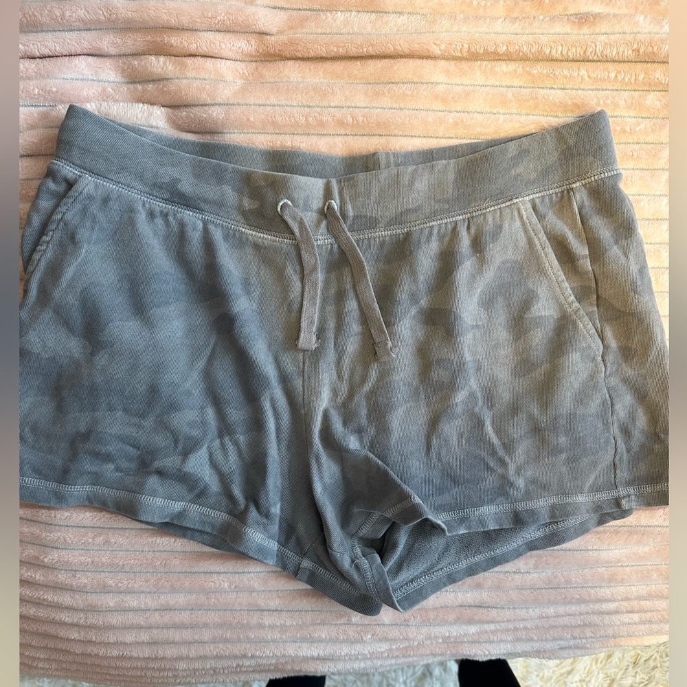 camo sweat shorts